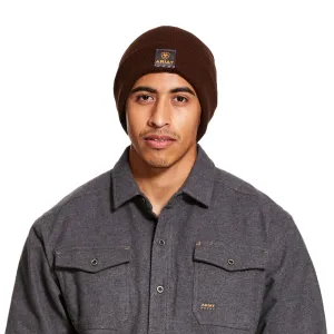 10027795 Ariat Men's Rebar Watch Cap Beanie - Brown