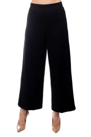 Adrianna Papell mid waist solid wide leg ponte knit pant