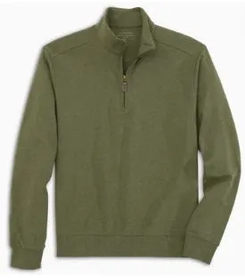 Andy Thornal Men's 1/4 Zip Long Sleeve Sweater - Olive