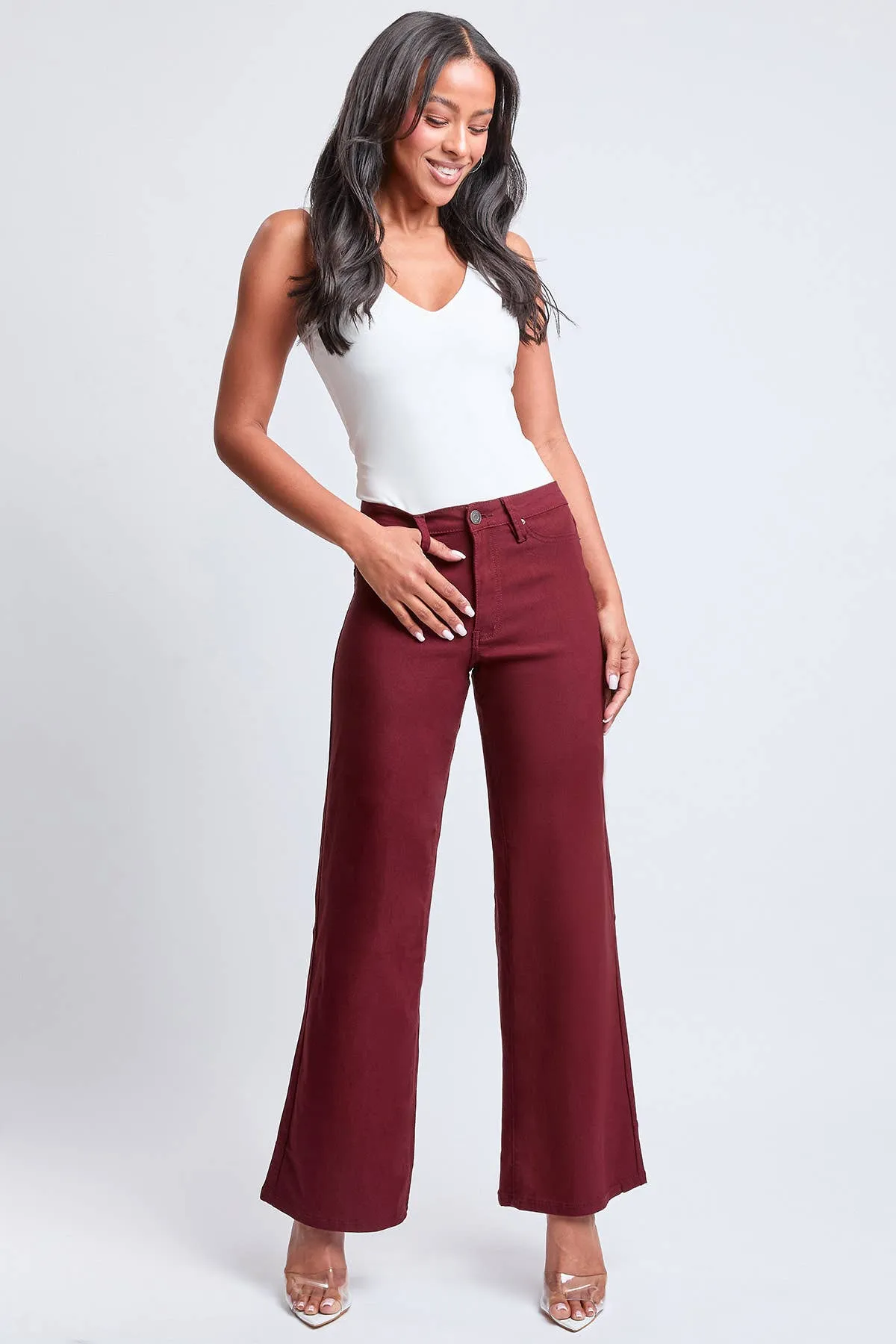 Berry Hyperstretch High Rise Wide Leg