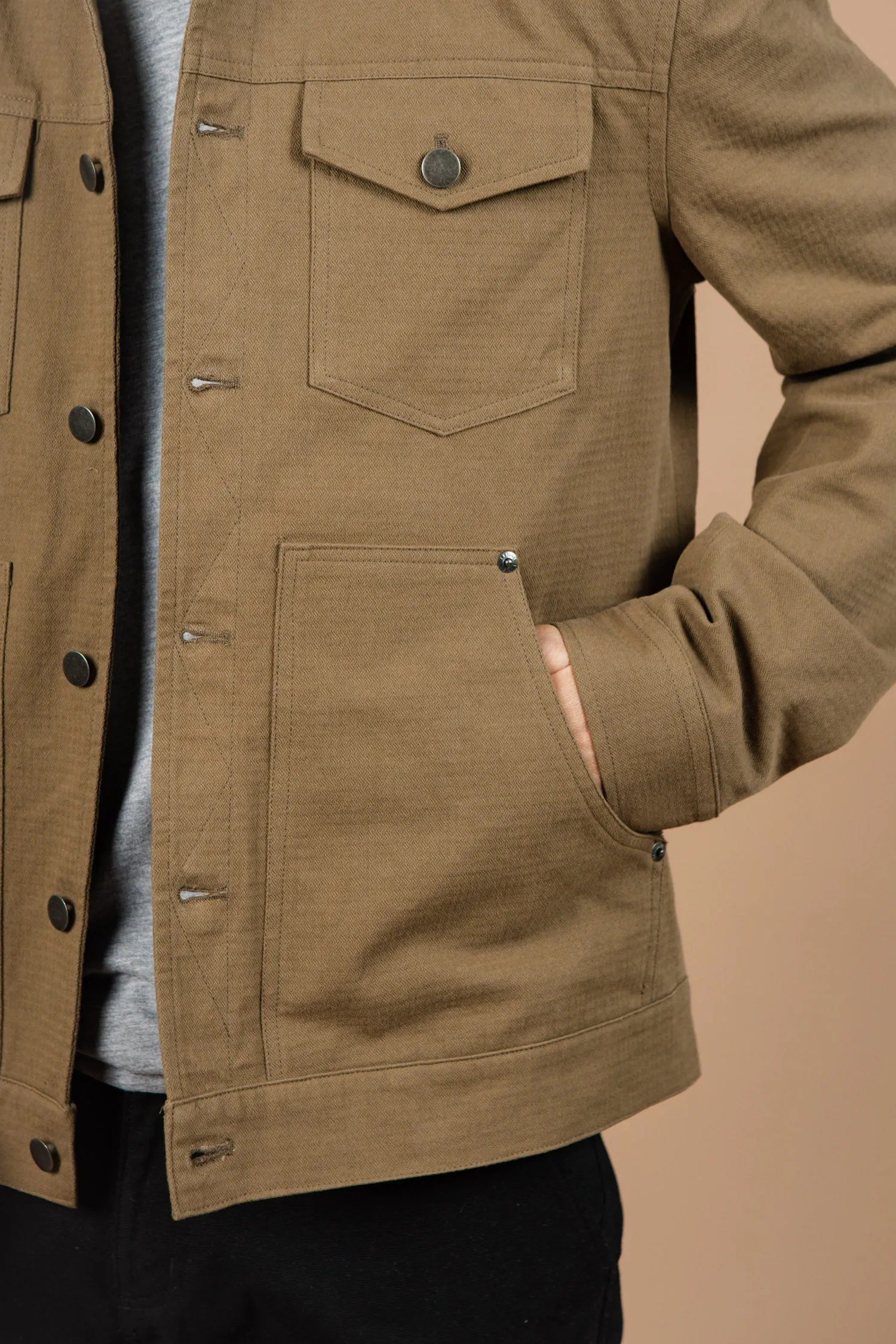 Burl Trucker Jacket / Warm Olive