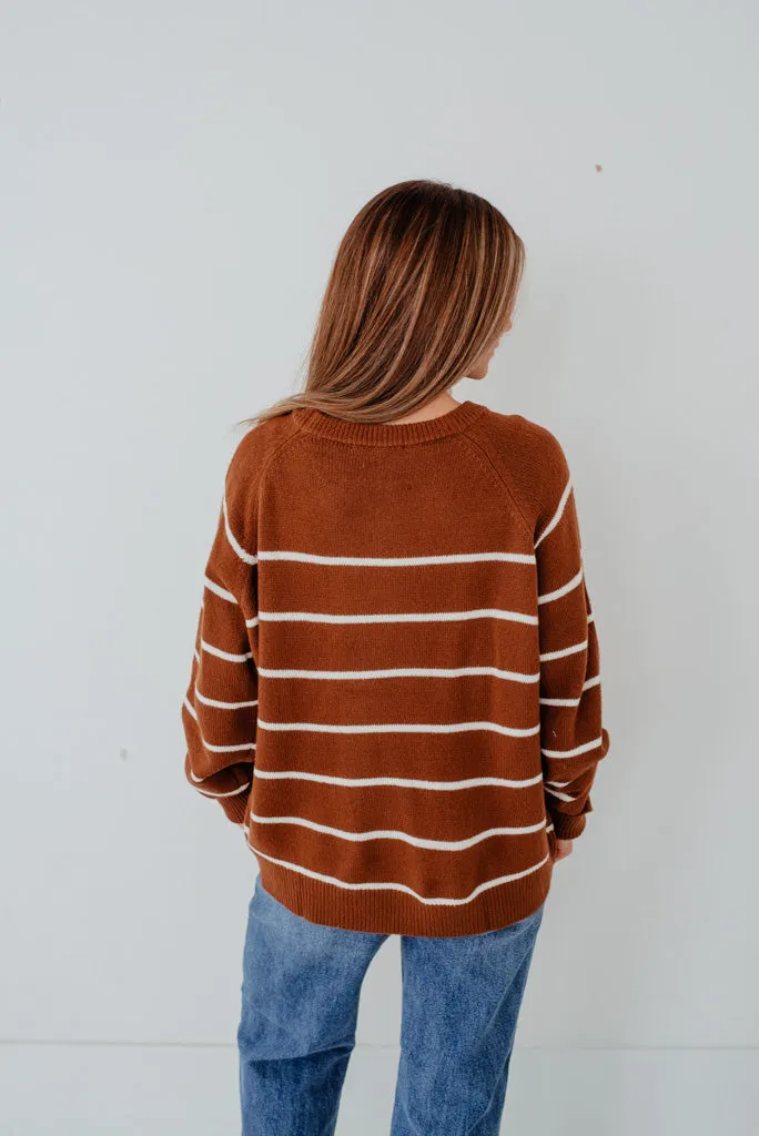 Caitie Sweater-Brown/Ivory