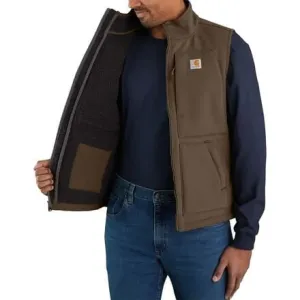 Carhartt Men's Super Dux Sherpa Lined Vest, Coffee