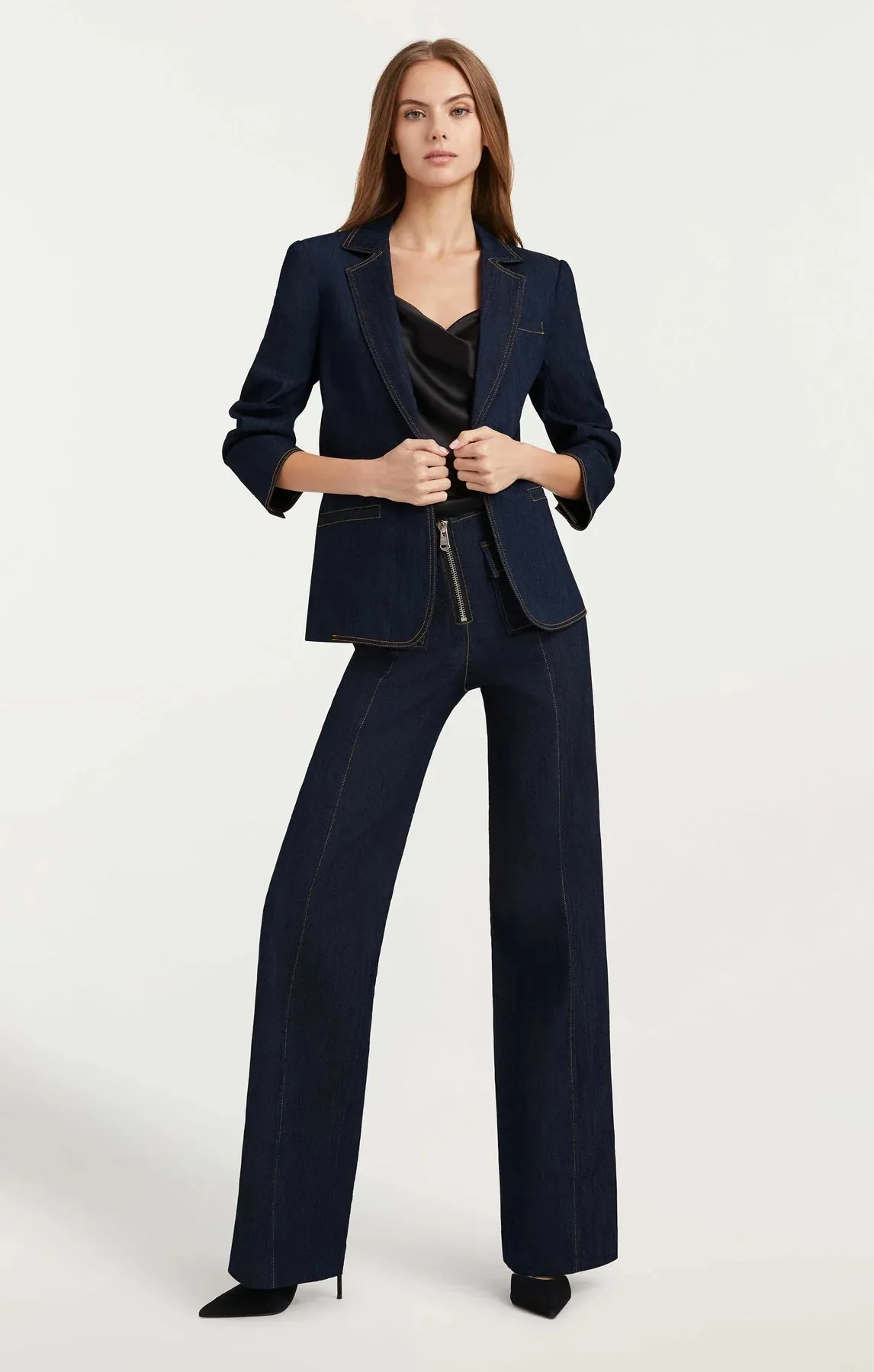 Cinq A Sept Denim Khloe Blazer