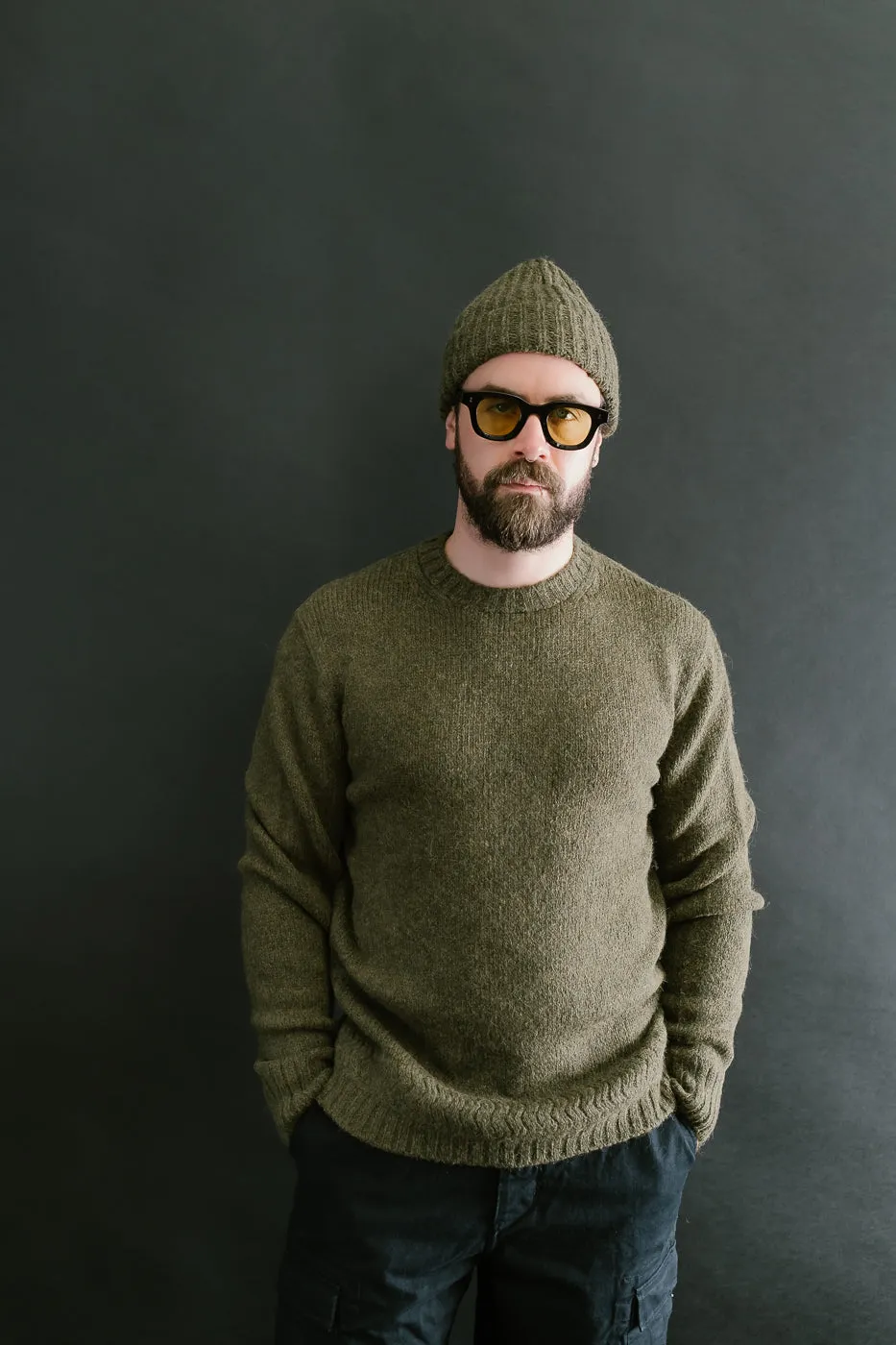 Crewneck Sweater Alpaca - Forest