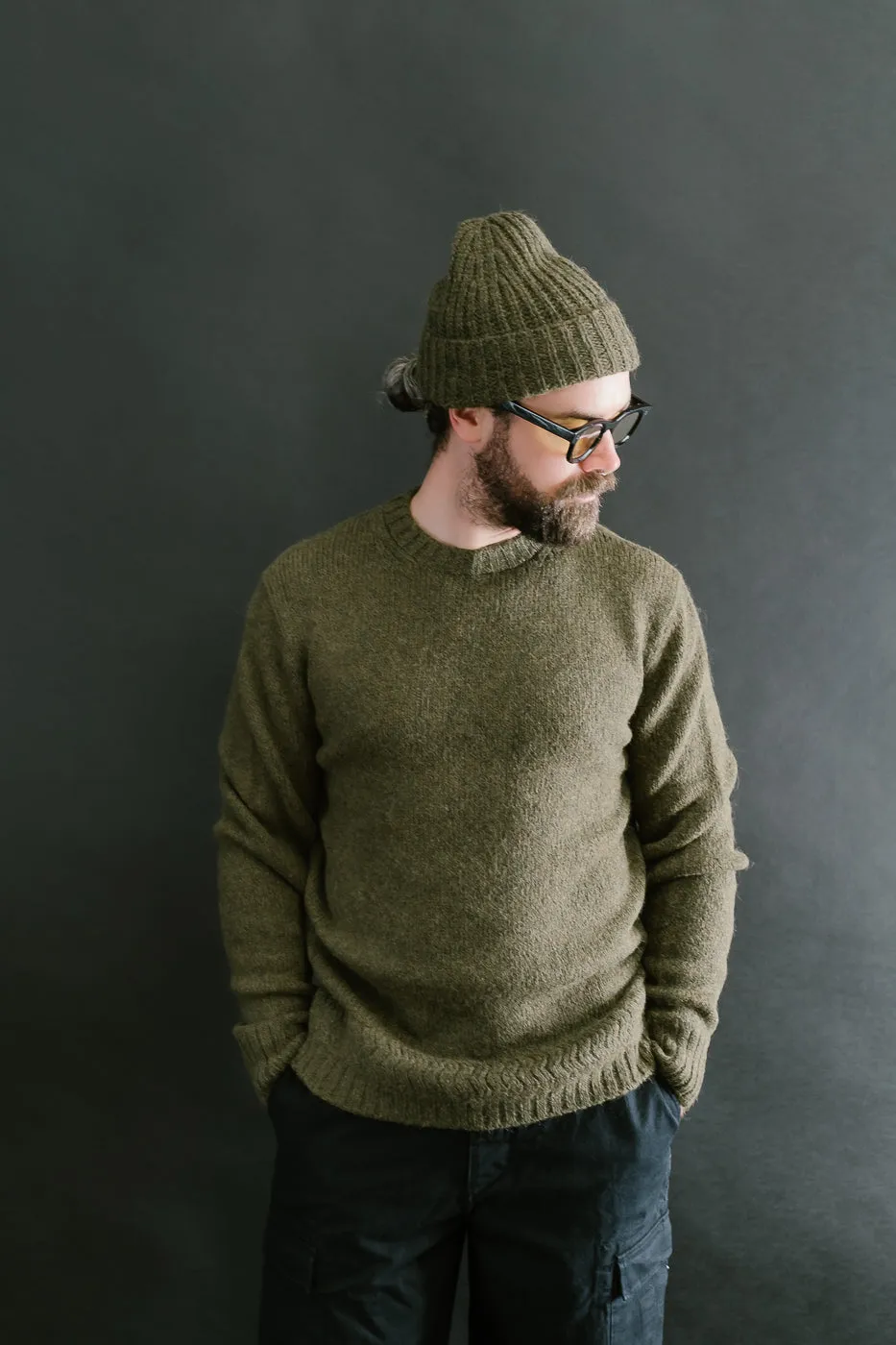 Crewneck Sweater Alpaca - Forest