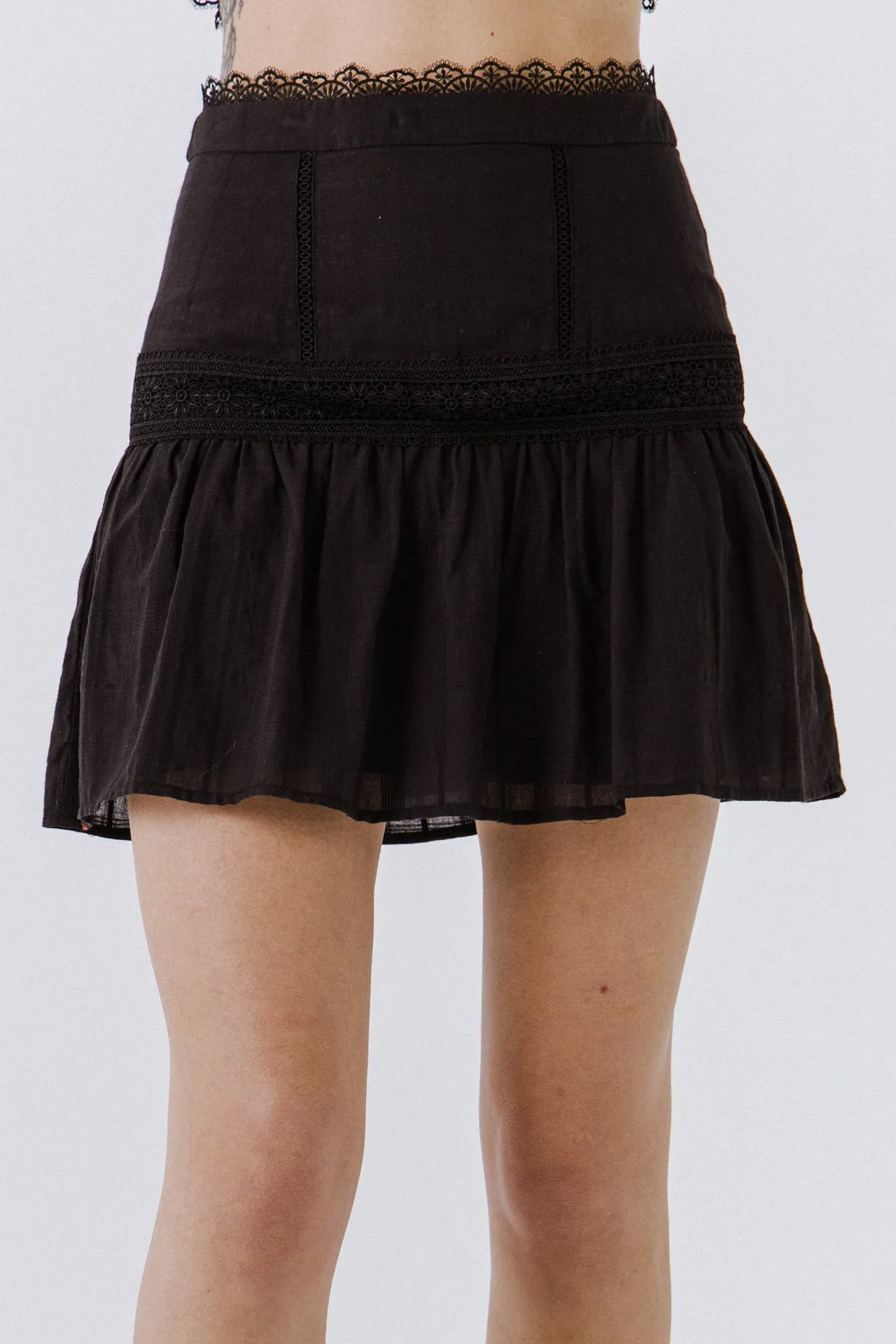 Endless Rose - Yoke Flared Mini Skirt