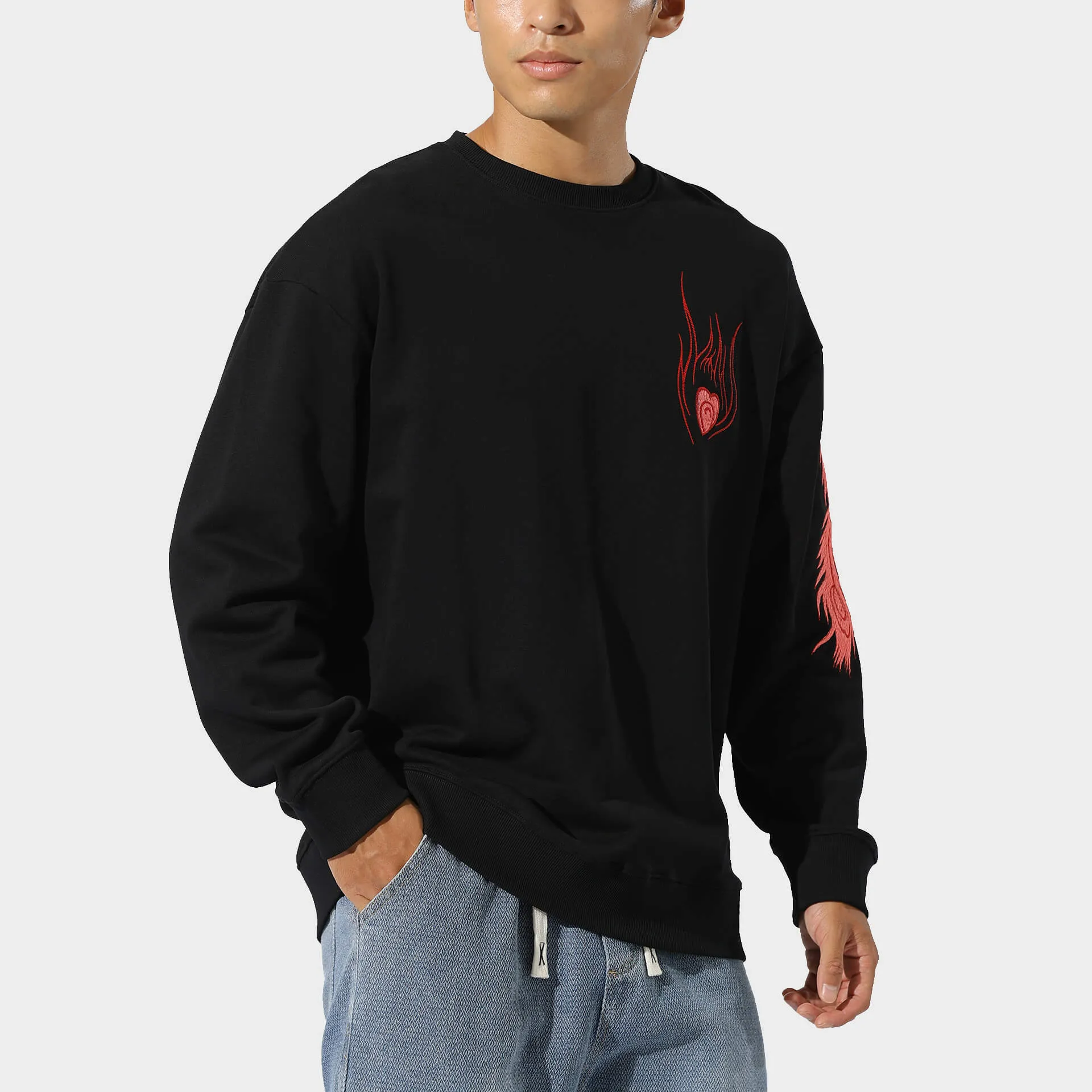 Enjin Phoenix Embroidered Sweatshirt