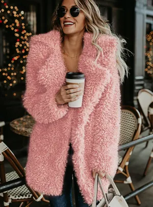 Fluffy Long Faux Fur Coat Women Thicken Winter Fake Fur