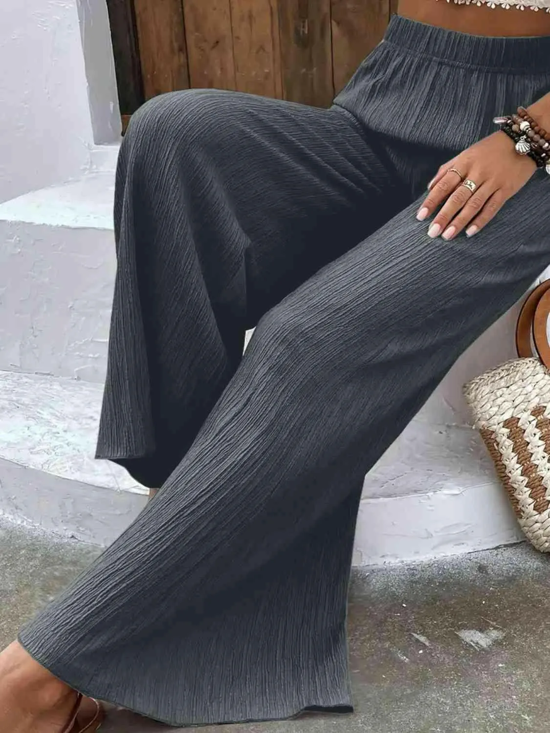 High Waist Wide Leg Pants