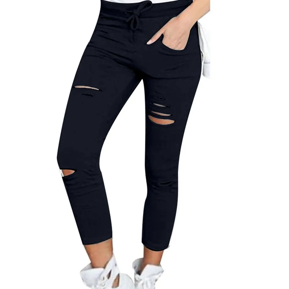 leggings 2019 New Style Fashion Women Solid Fitness Leggings Ankle Length Stretch High Waist Leggings