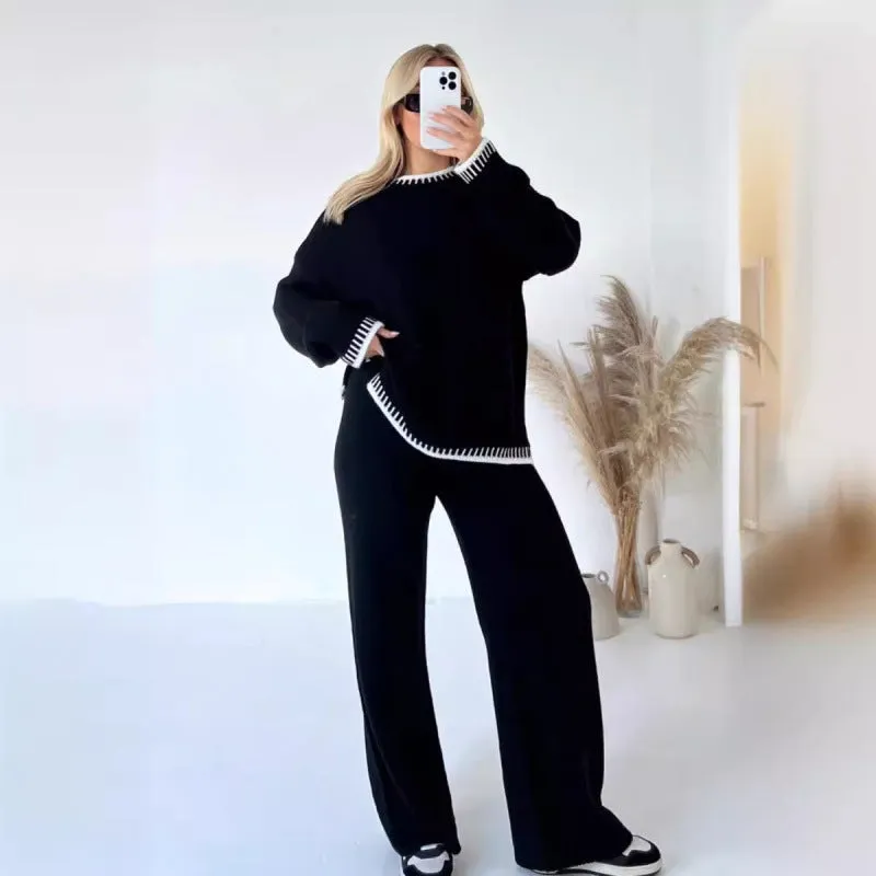 Lotte™ | Women's Cozy Oversized Sweater and Pants Set for Fall-Winter