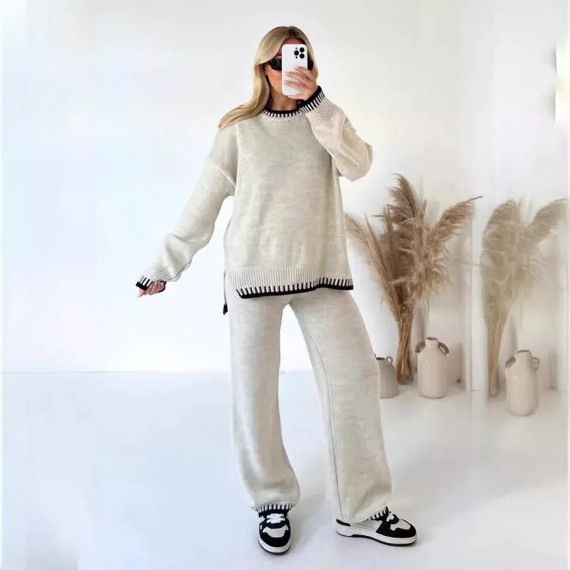 Lotte™ | Women's Cozy Oversized Sweater and Pants Set for Fall-Winter