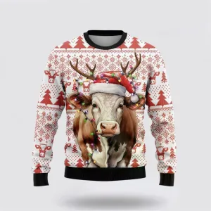 Love Dairy Cow Ugly Christmas Sweater, Farm Sweater, Christmas Gift, Best Winter Outfit Christmas