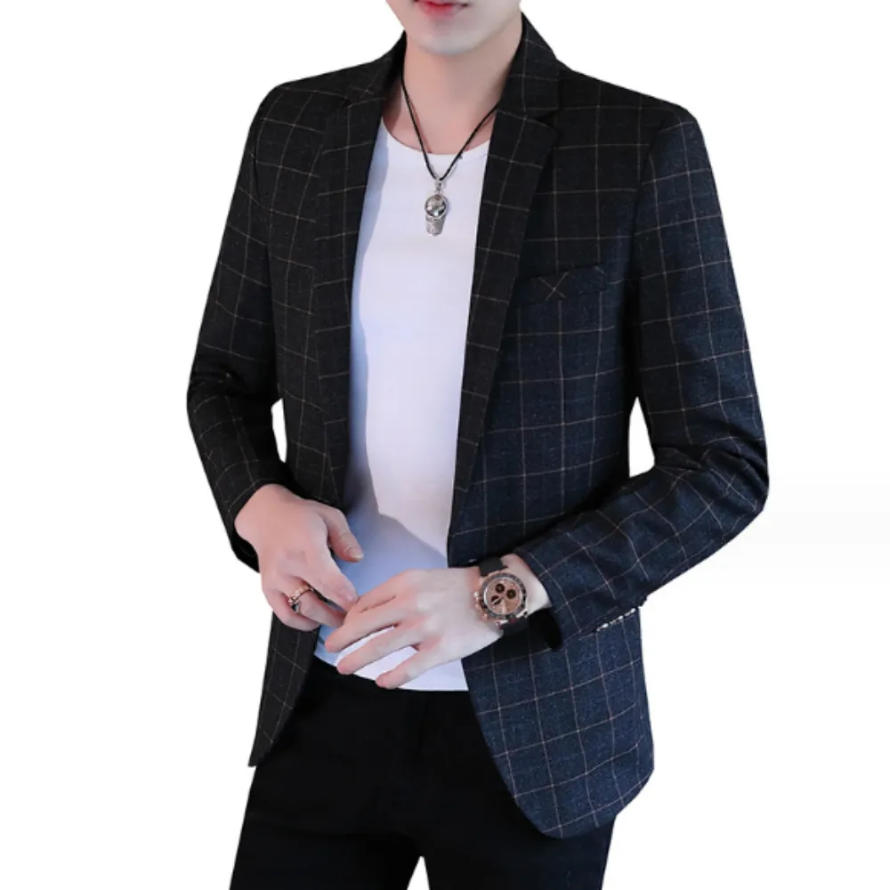 Mens Checkered Blazer