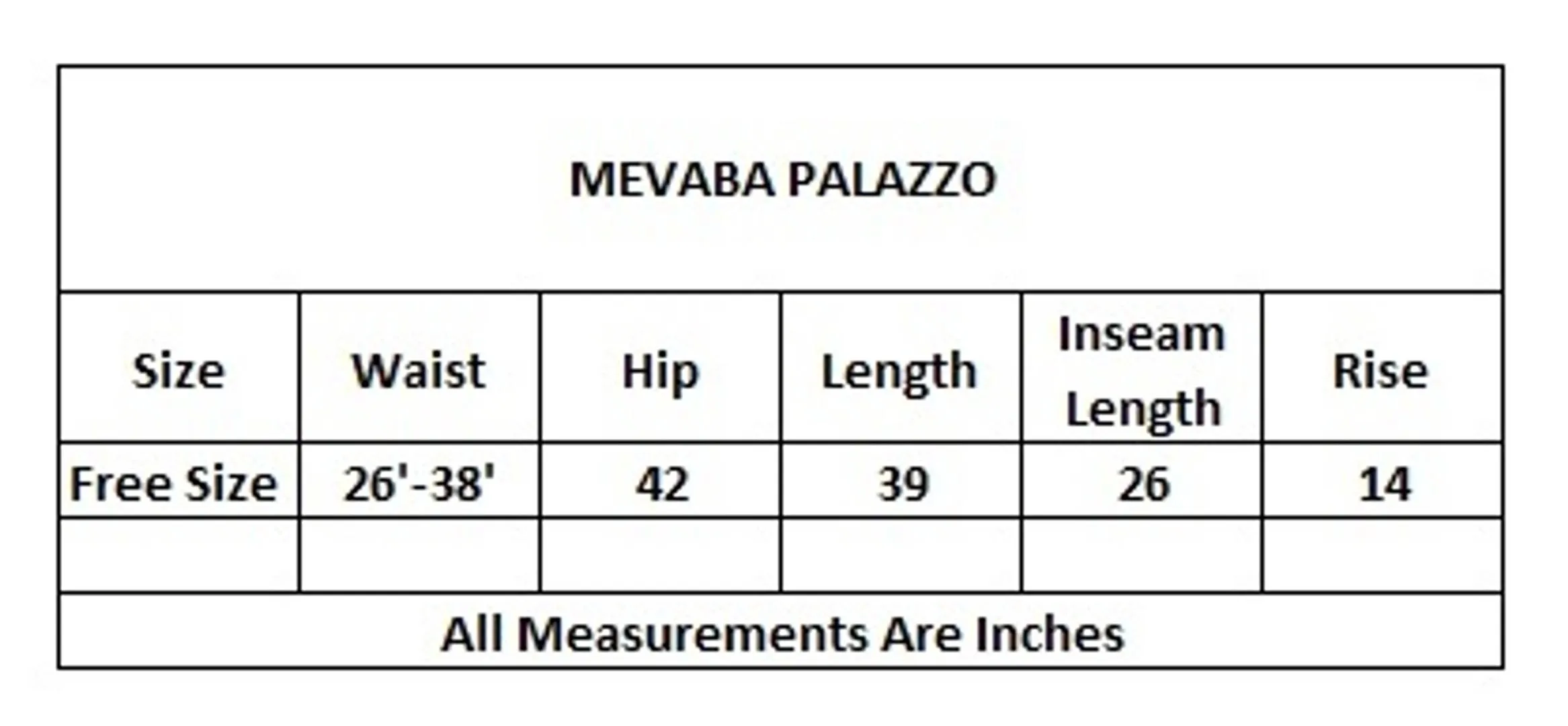 MEVABA Viscose Liva Palazzo | Premium Fabric | Superior Quality (Free Size,Fit-Up to M-XL) White