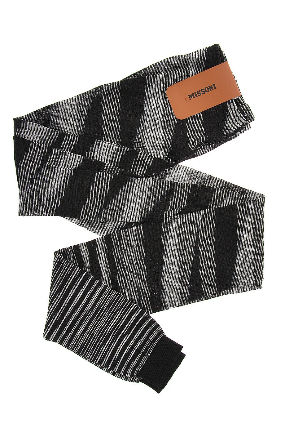 MISSONI LINES Black Woven Leggings