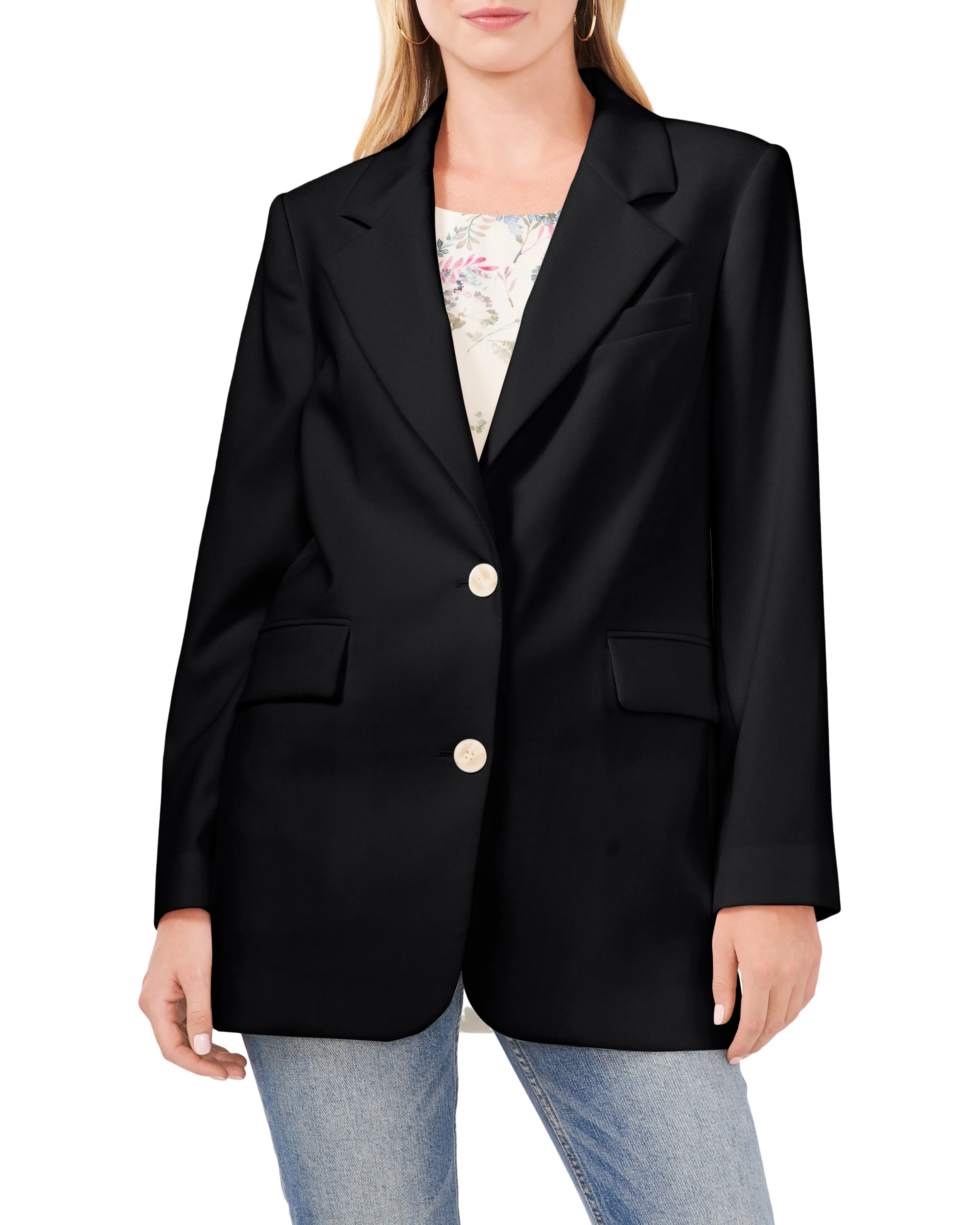 Notch-Lapel Blazer