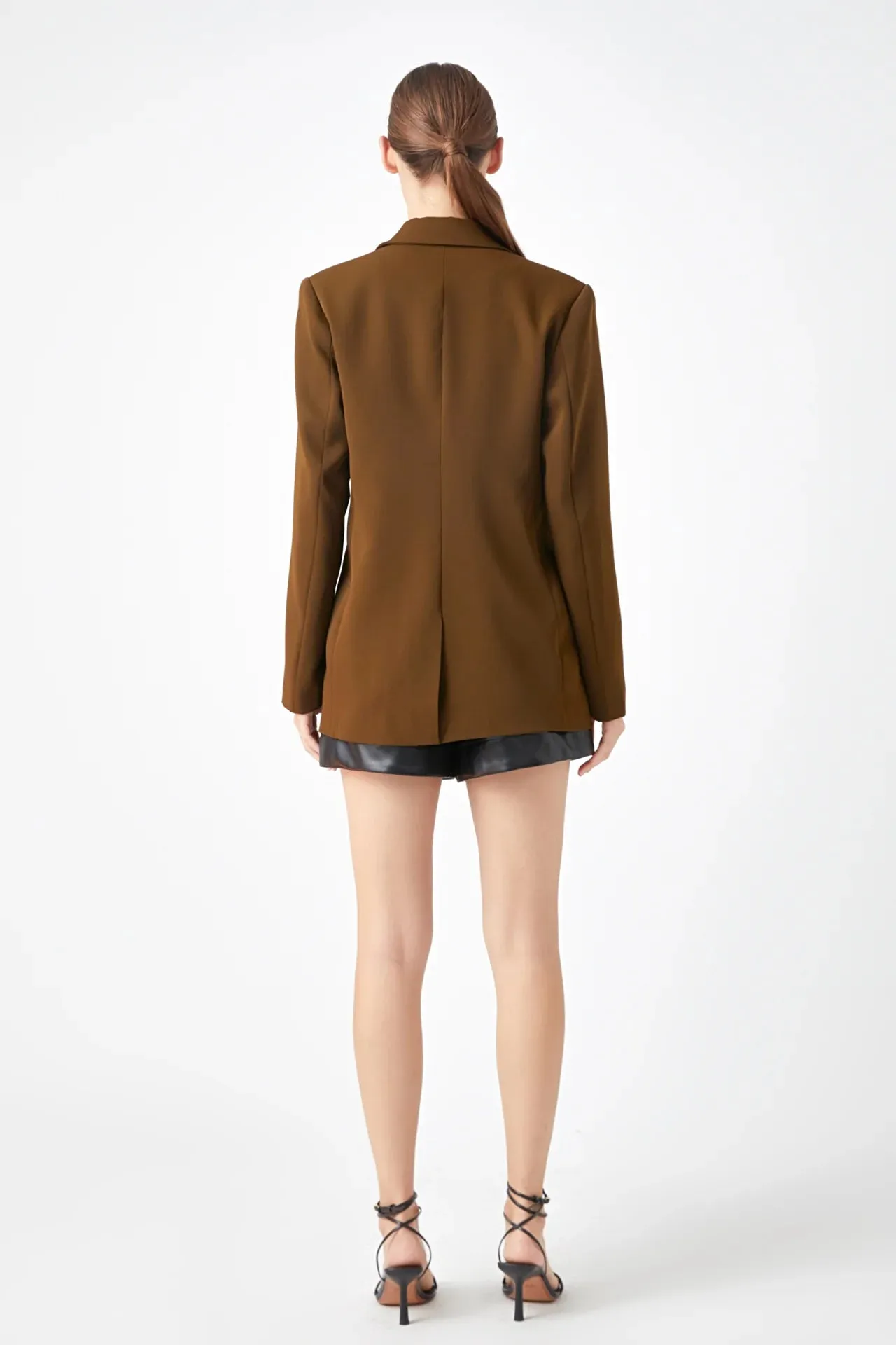 Olive Single Breasted Blazer - FINAL SALE