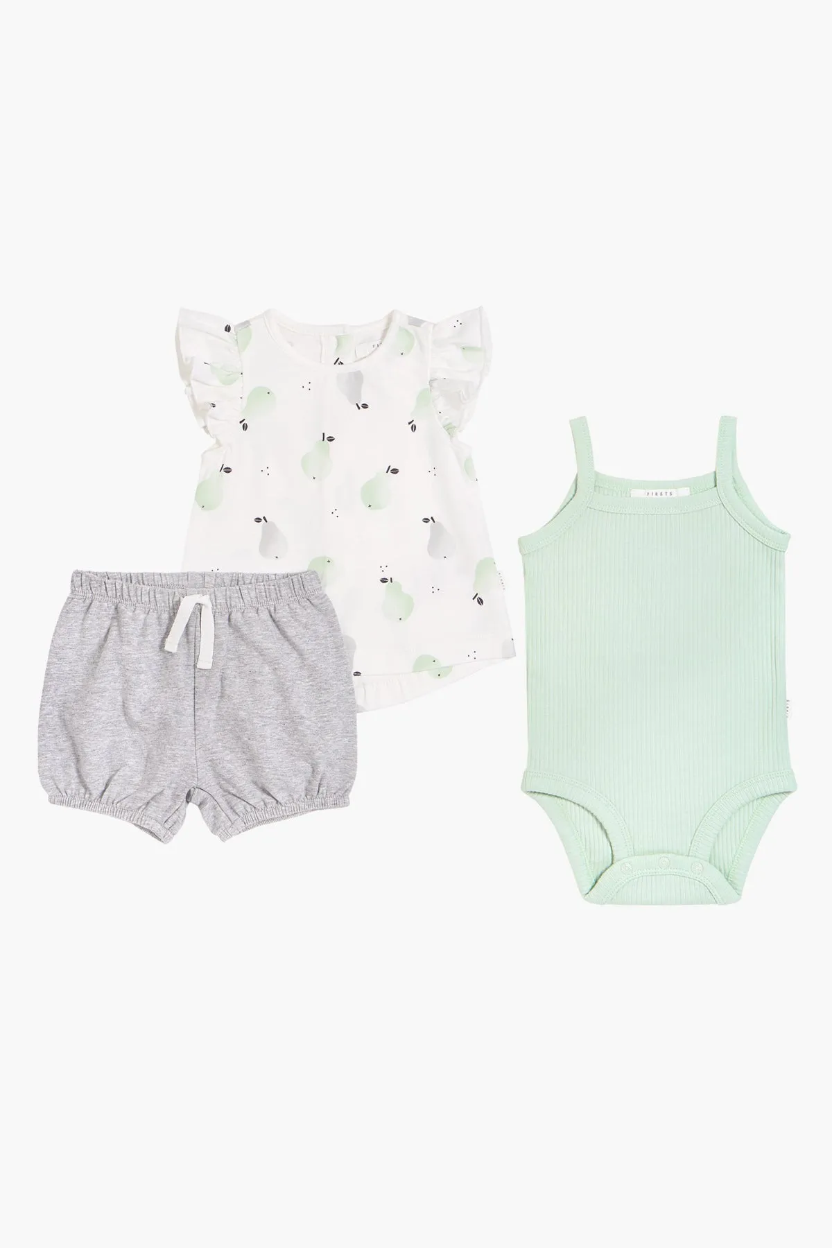 Petit Lem Poire Baby Girls 3-Piece Set