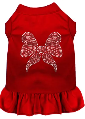 Rhinestone Bow Dress Red Xl (16)