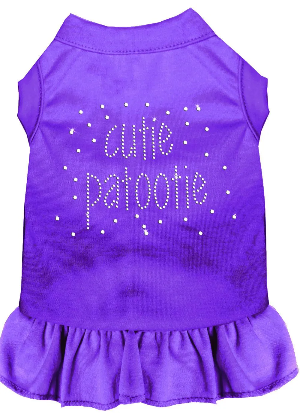 Rhinestone Cutie Patootie Dress Purple Med (12)