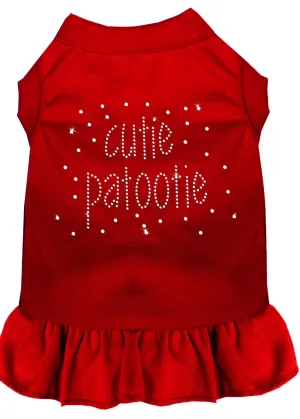 Rhinestone Cutie Patootie Dress Red Xl (16)