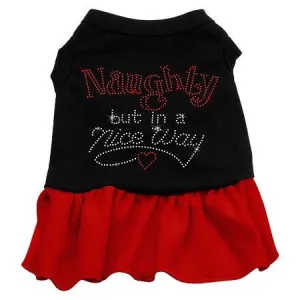 Rhinestone Naughty but in a nice way Dress Black with Red XXXL (20)