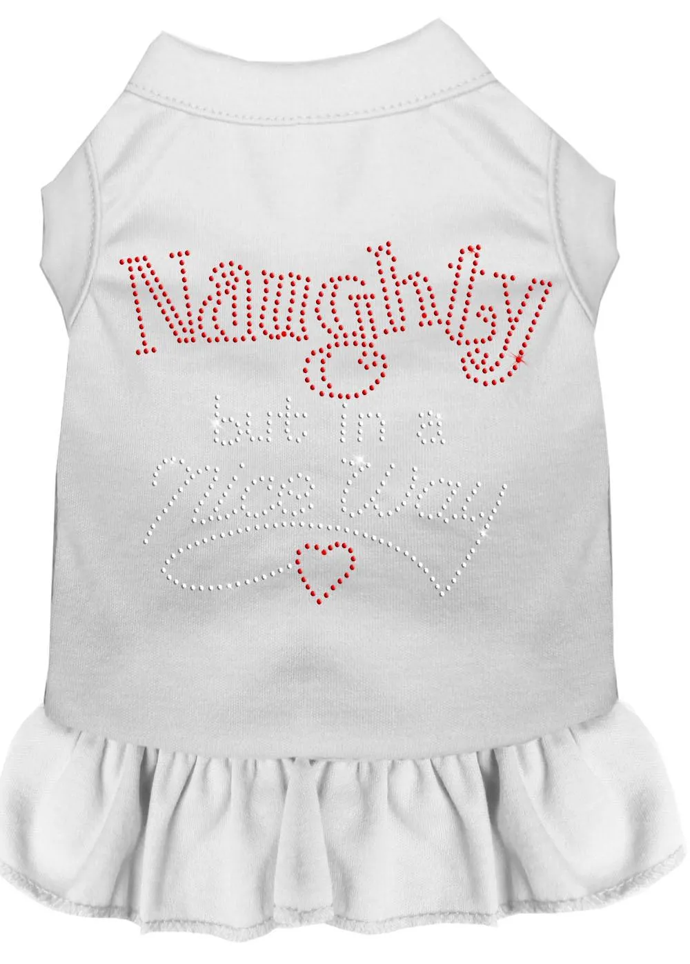 Rhinestone Naughty But In A Nice Way Dress White Med (12)