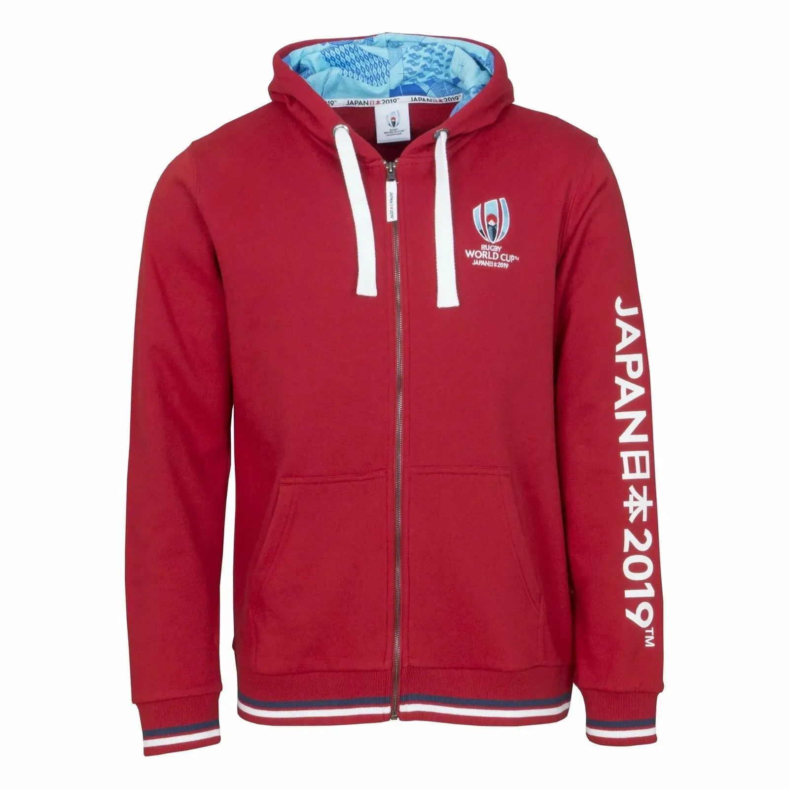 Rwc 2019 Full Zip Kids Hoody - Red