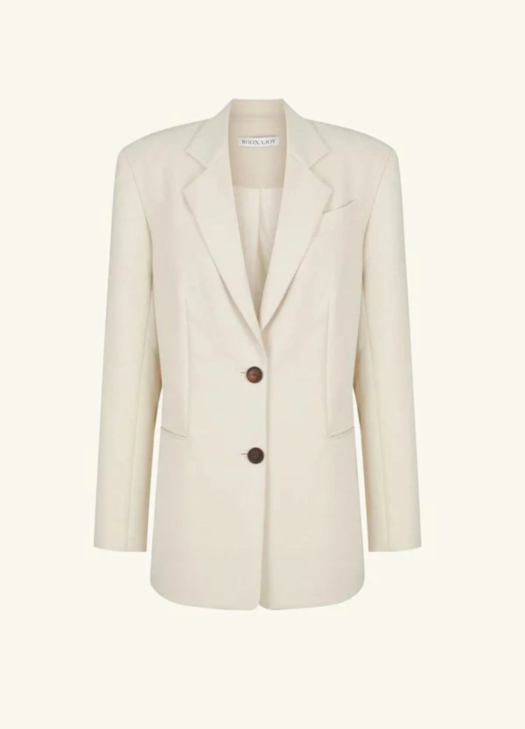 Shona Joy - Irena Tailored Blazer - Bone