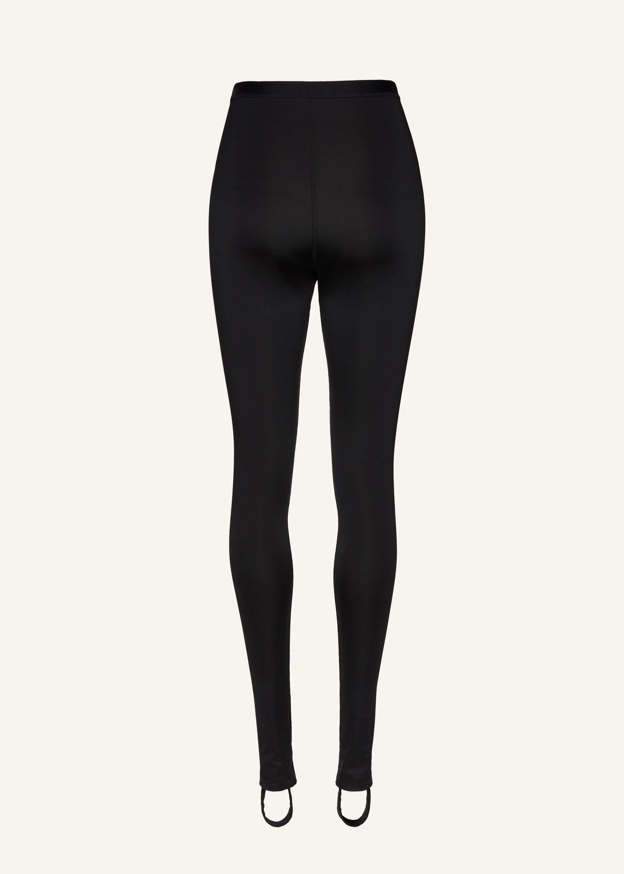 Slim stirrup leggings in black