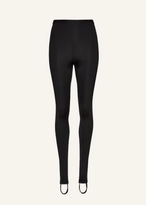 Slim stirrup leggings in black