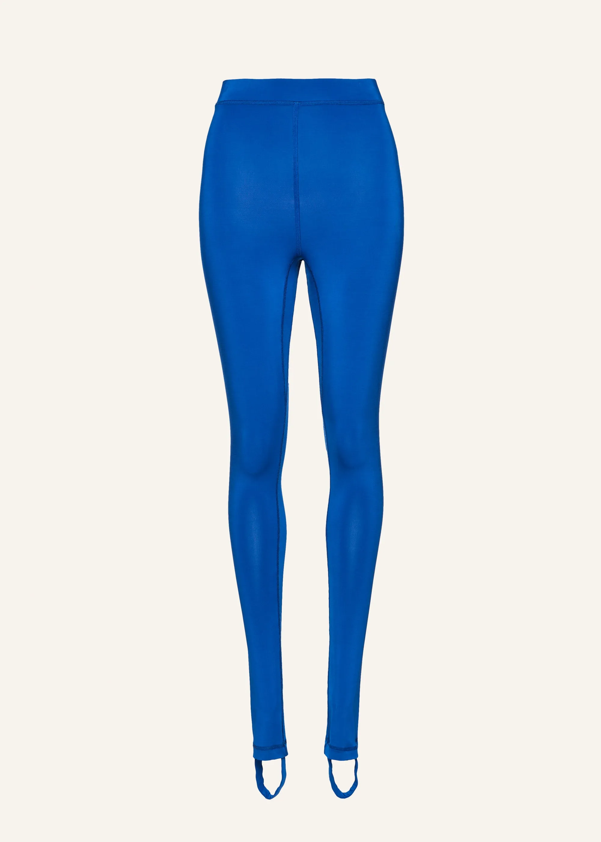 Slim stirrup leggings in blue