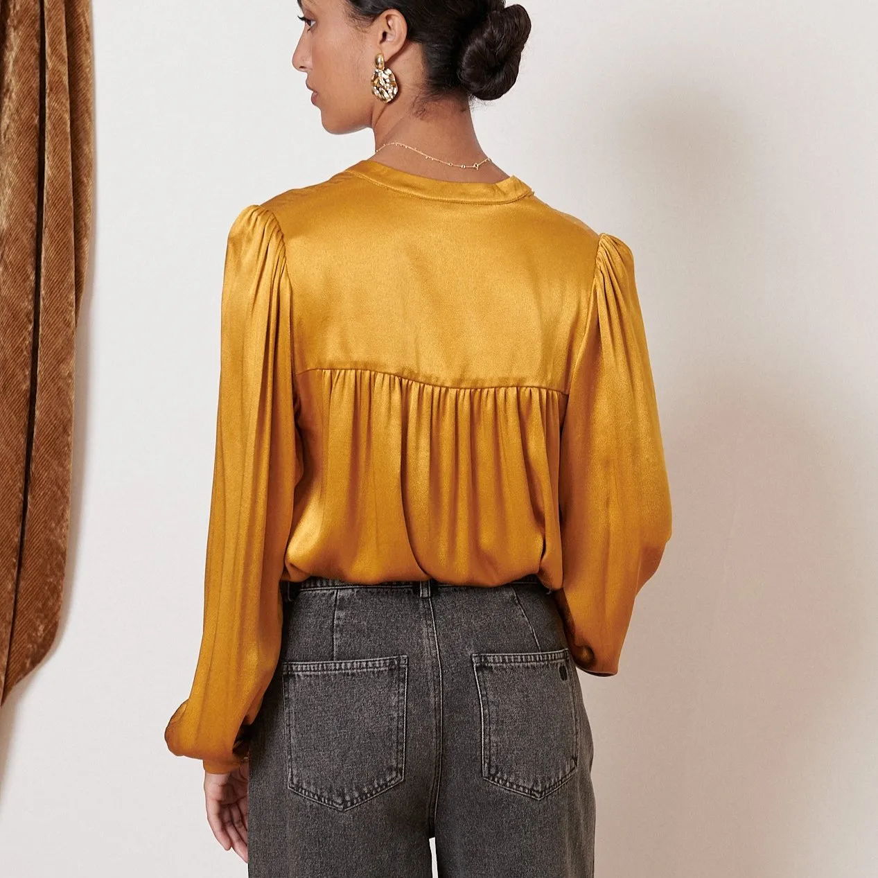 Tempo Blouse - Ocher