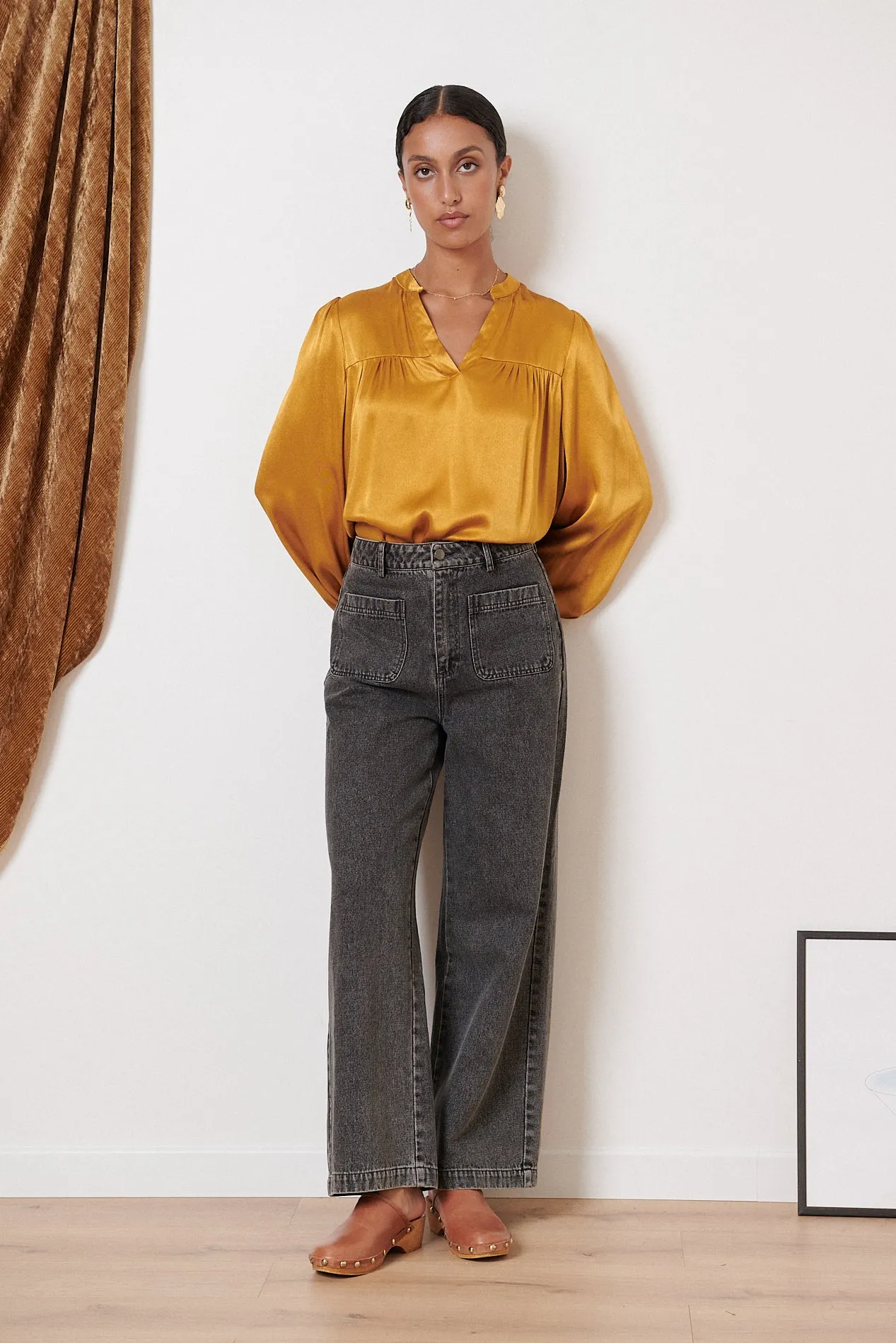 Tempo Blouse - Ocher