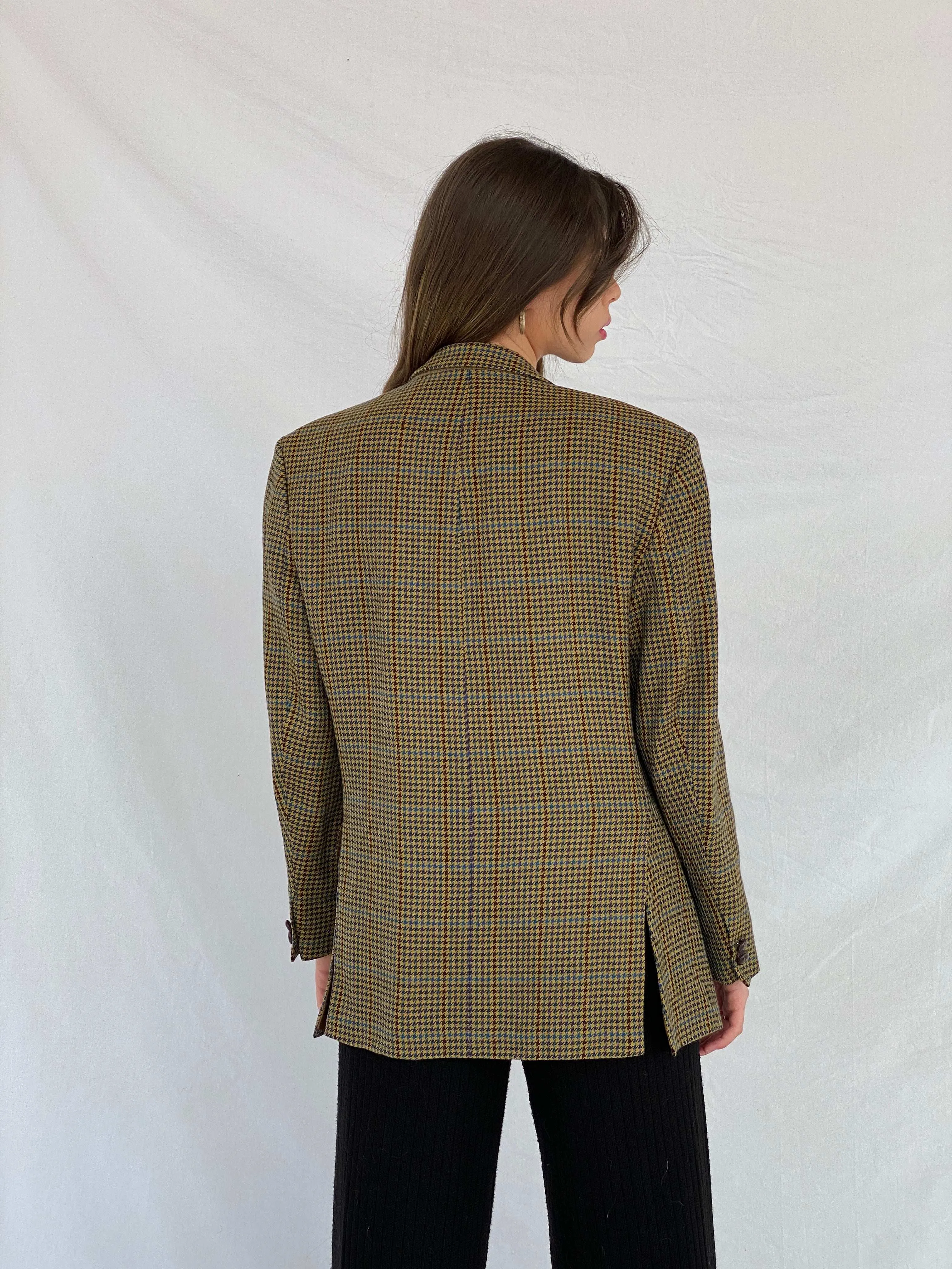 Vintage 90s Westbuy By C&A Oversized Plaid Blazer