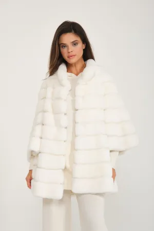 White Rex Fur Coat