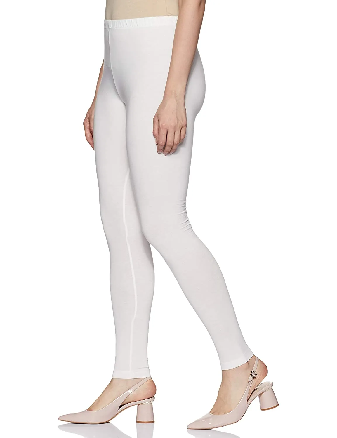 White Rupa Cotton leggings pants for Woman