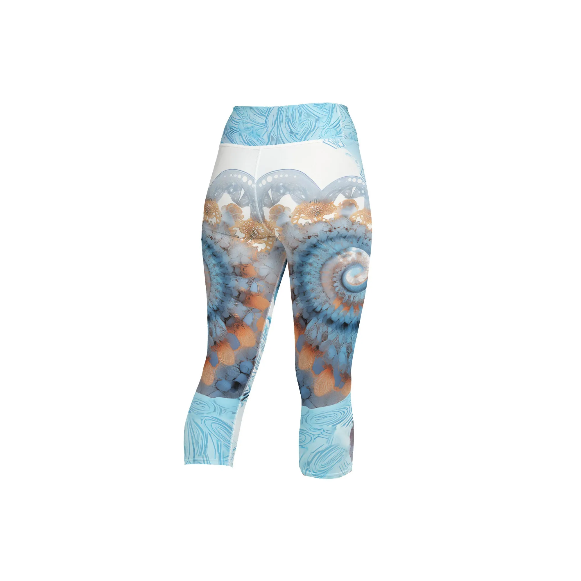 Yoga Capri Leggings DNA Upper View