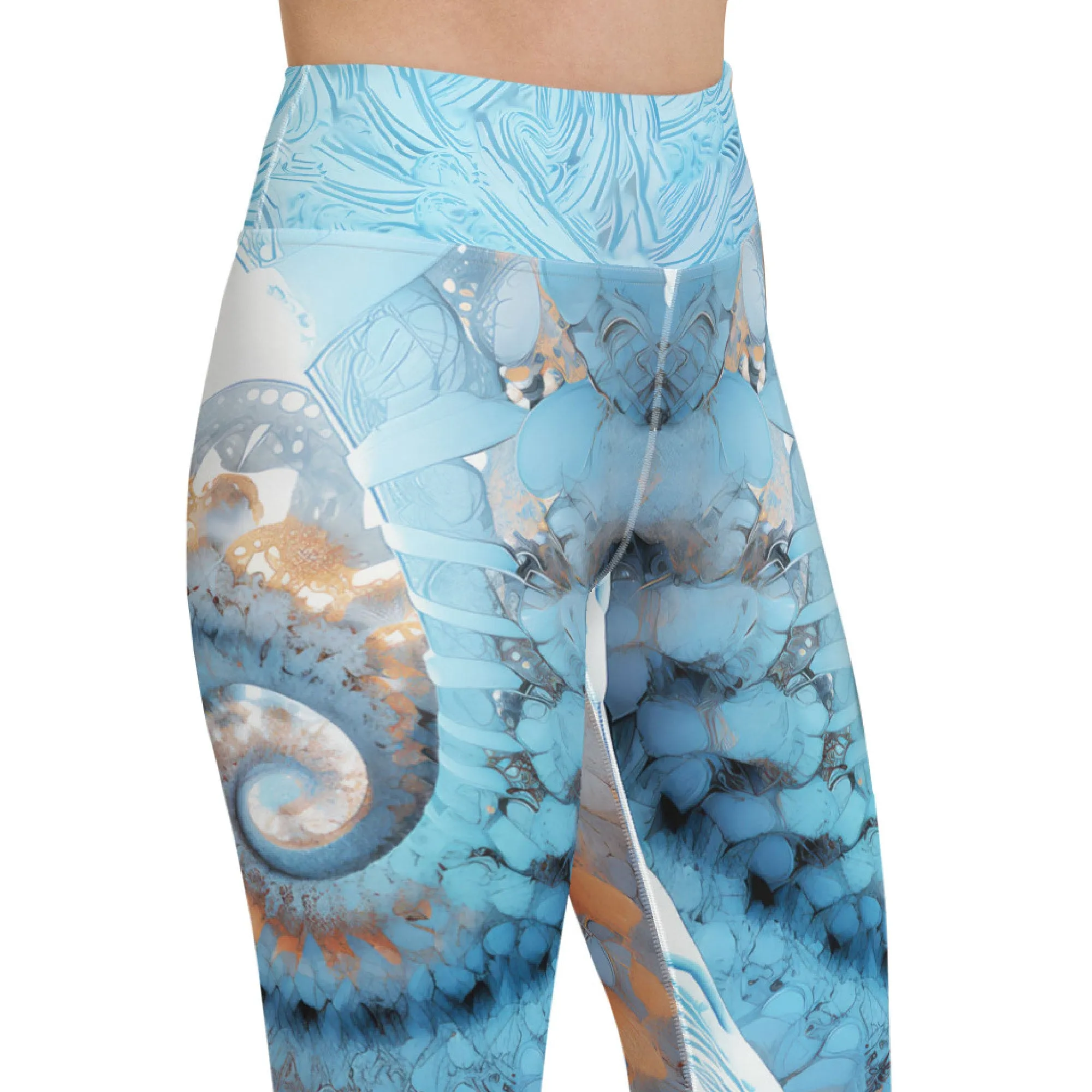 Yoga Capri Leggings DNA Upper View