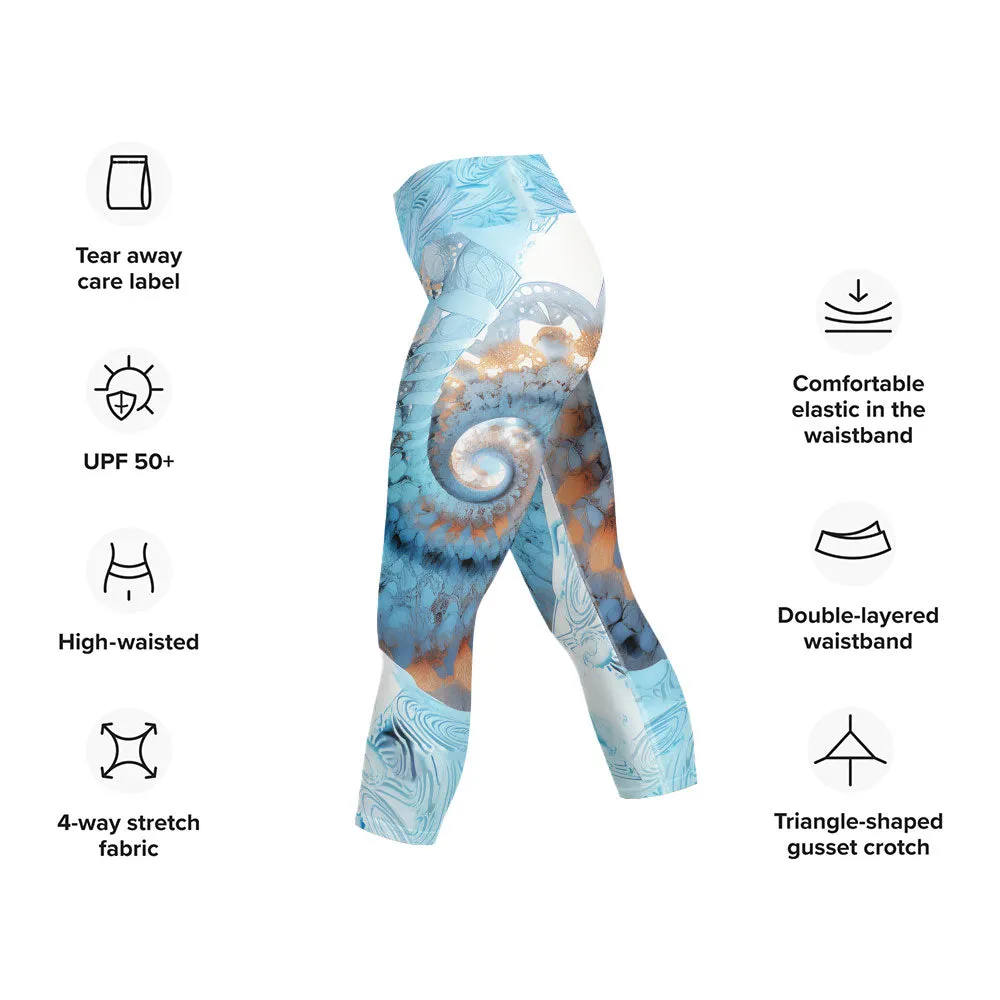 Yoga Capri Leggings DNA Upper View