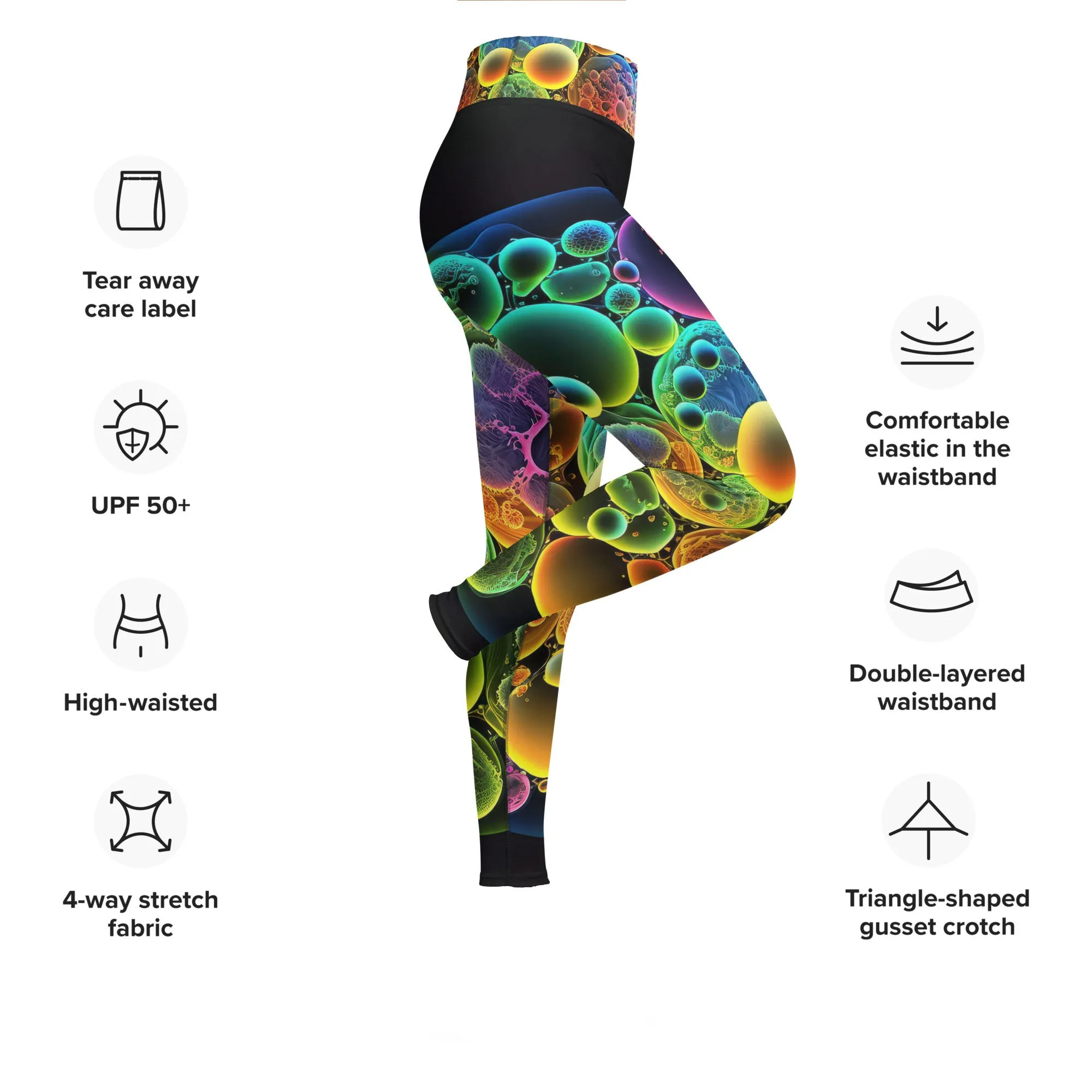 Yoga Leggings Cellular Bubbles